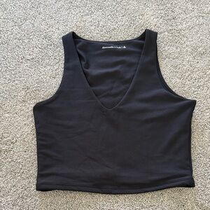 Abercrombie & Fitch Black Crop Top